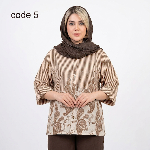خرید شومیز مدل لینن نگین دار روشا علیدسا