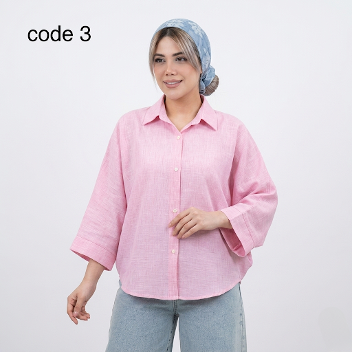 خرید شومیز کیمونو لینن مدل فرزانه علیدسا