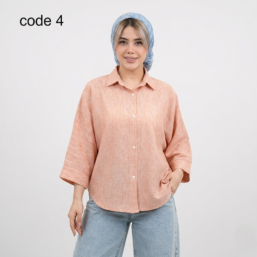 خرید شومیز کیمونو لینن مدل فرزانه علیدسا