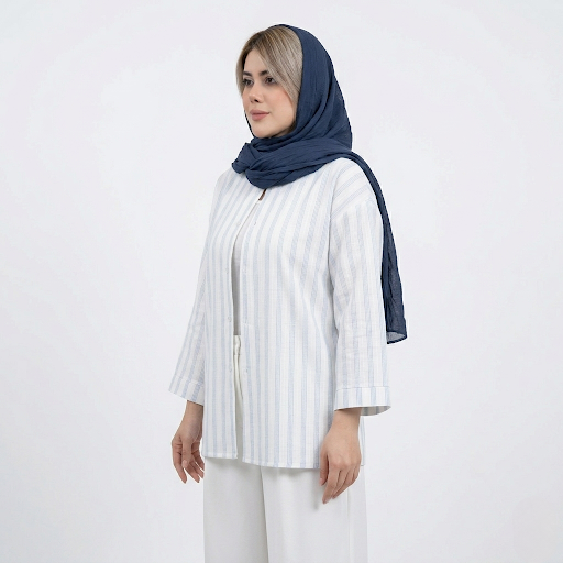 خرید شومیز راه راه لینن مدل آلما علیدسا