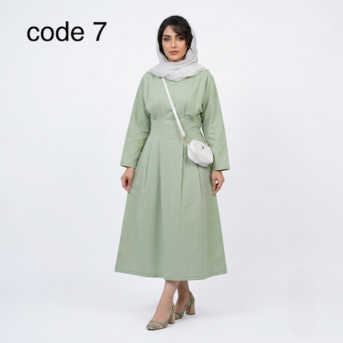 خرید پیراهن لینن مدل ساجده علیدسا
