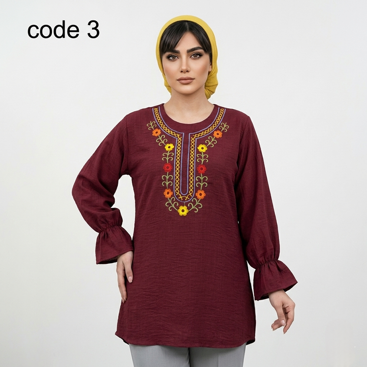 خرید شومیز صوفیا گلدوزی مدل حوریا علیدسا