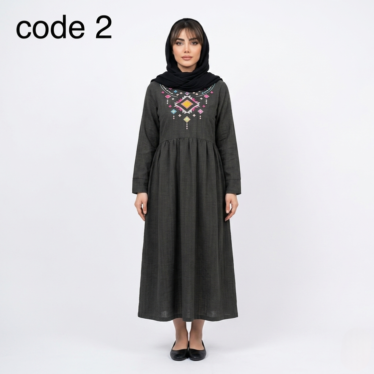 خرید کفتان صوفیا ژاکارد گلدوزی مدل پریناز علیدسا