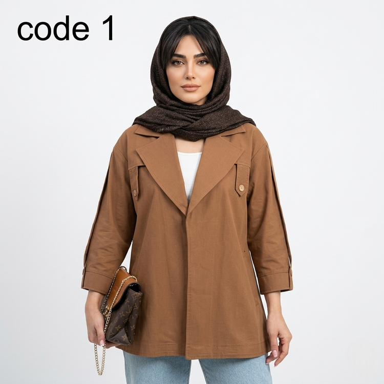 خرید کت لینن مدل یلدا علیدسا