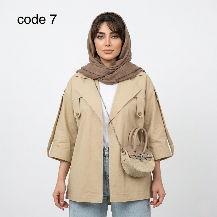 خرید کت لینن مدل یلدا علیدسا