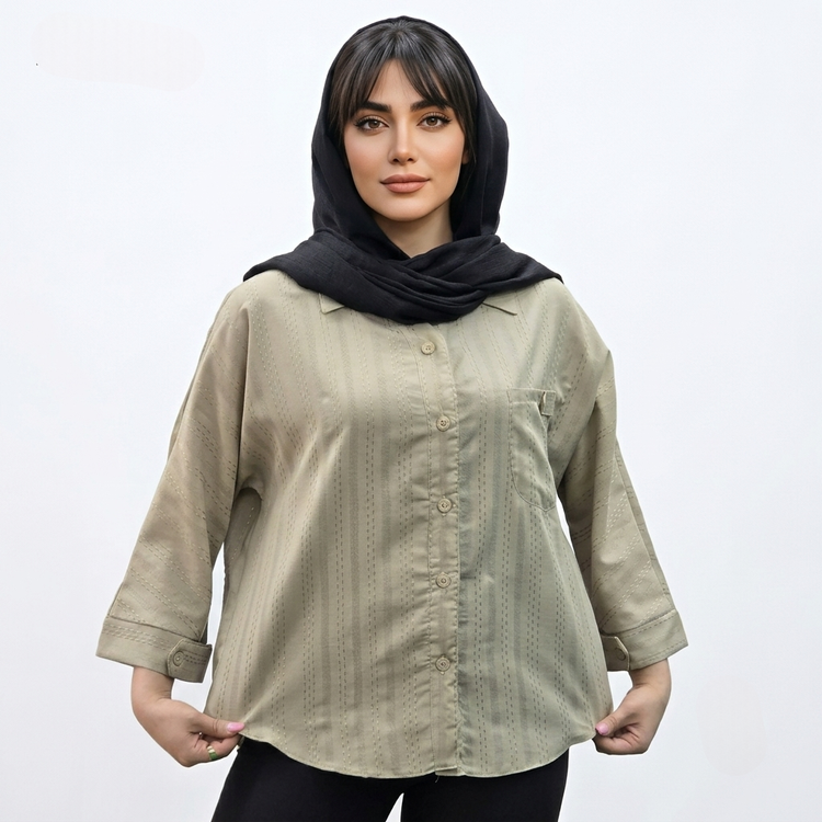 خرید مانتو کوک دوزی تک جیب مراکشی مدل لاکس علیدسا