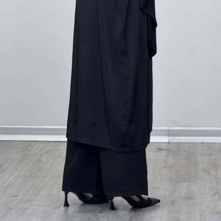 عبا مزونی ساتن امریکایی و مخمل مدل راحیل علیدسا