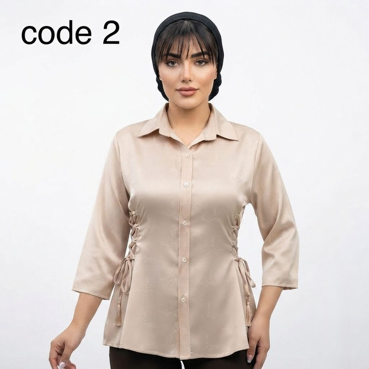 خرید شومیز ساتن مدل اتلس علیدسا