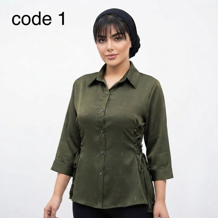 خرید شومیز ساتن مدل اتلس علیدسا