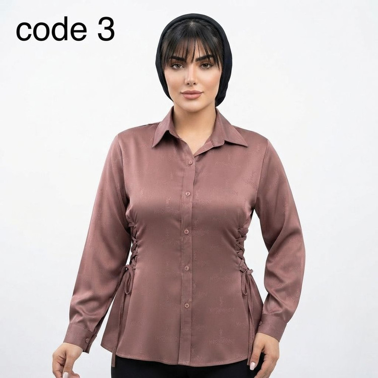 خرید شومیز ساتن مدل اتلس علیدسا