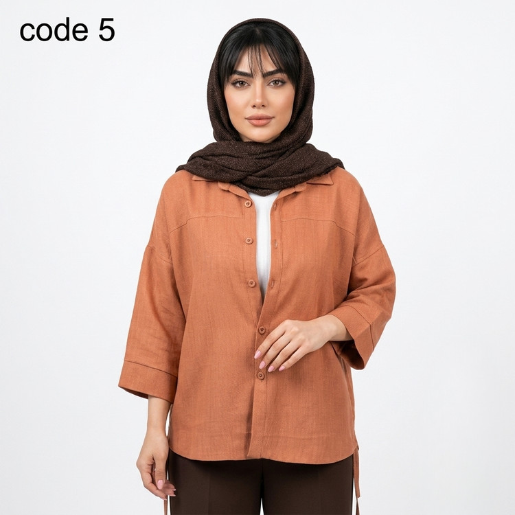 شومیز زنانه صوفیا کجراه مدل کلارا علیدسا با رنگبندی متنوع و سایز فری
