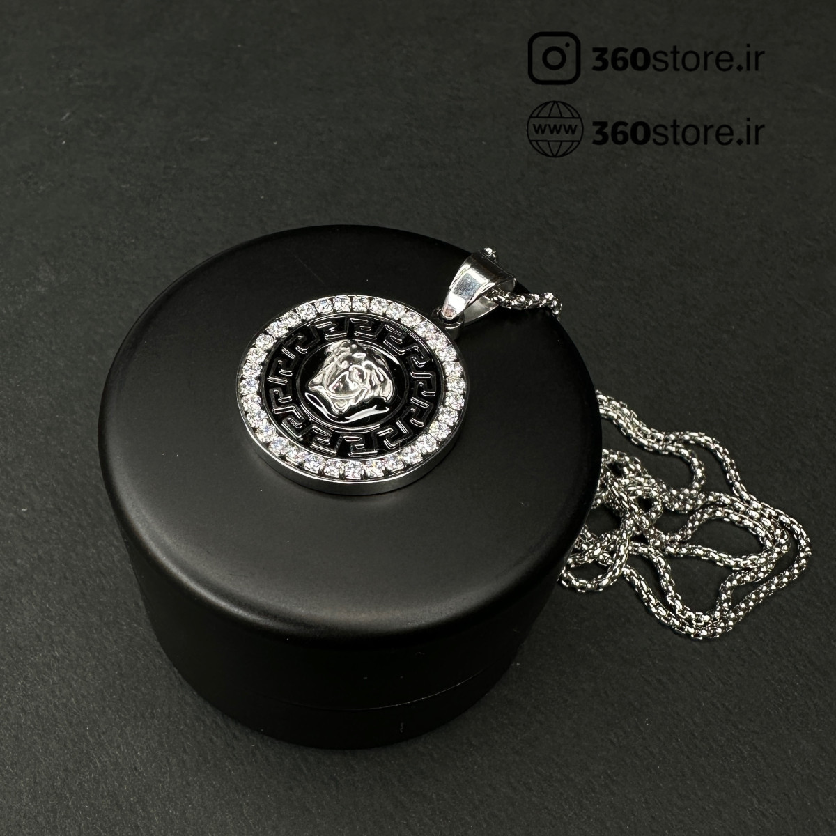 تصویر گردنبند طرح دار شیک علیدسا با رنگ طلایی و طراحی خاص مناسب برای هدیه