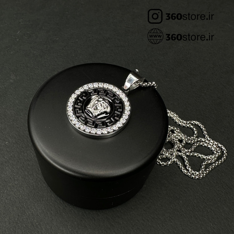تصویر گردنبند طرح دار شیک علیدسا با رنگ طلایی و طراحی خاص مناسب برای هدیه