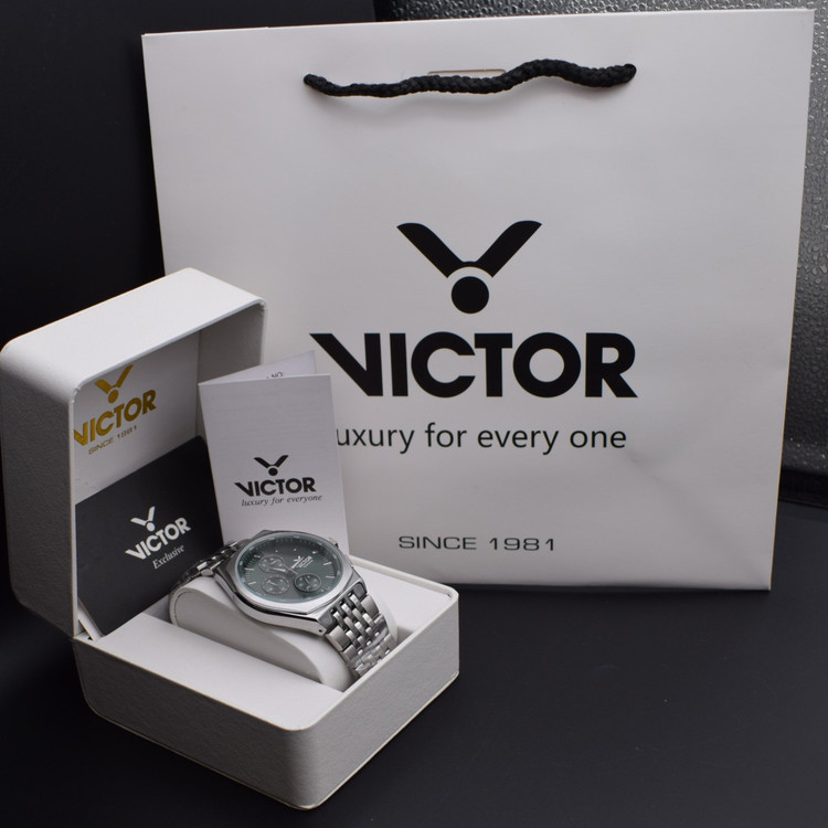 تصویر 3 - victor فول استیل مدل v5836-02 سه موتور کد (8886)نقره ای صفحه سبز تیره