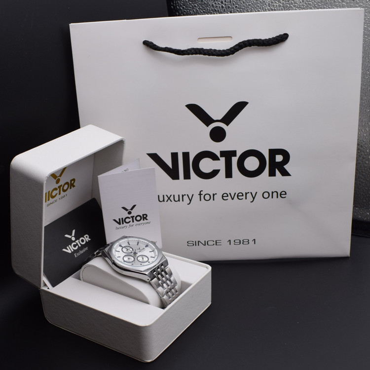 تصویر 3 - victor فول استیل مدل v5836-02 سه موتور کد (8884) صفحه سفید عقربه مشکی