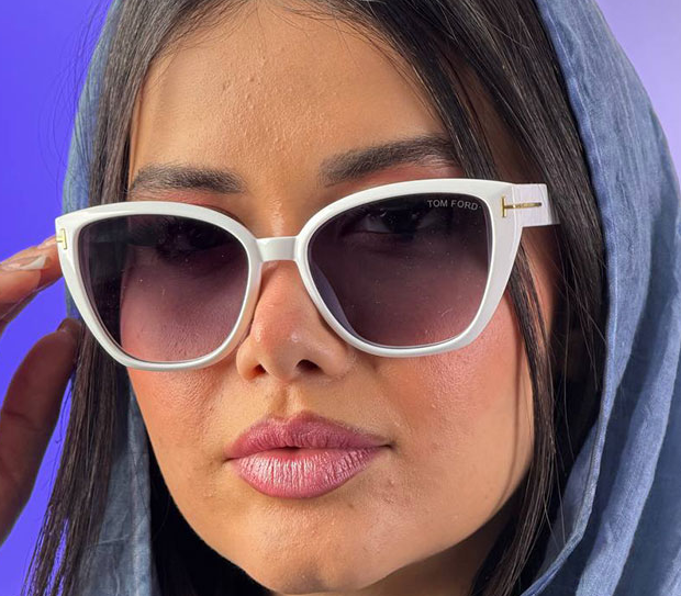 عینک آفتابی زنانه آدریانا با فریم فلزی گربه‌ای، عدسی UV400، طراحی لوکس و شیک، مناسب رانندگی و هدیه