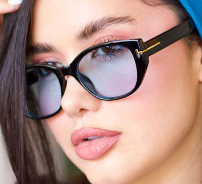 عینک آفتابی تام فورد مدل آیریس ۲۲۳۰ علیدسا با فریم مشکی و عدسی UV400، ترند و شیک برای استایل روزمره و هدیه