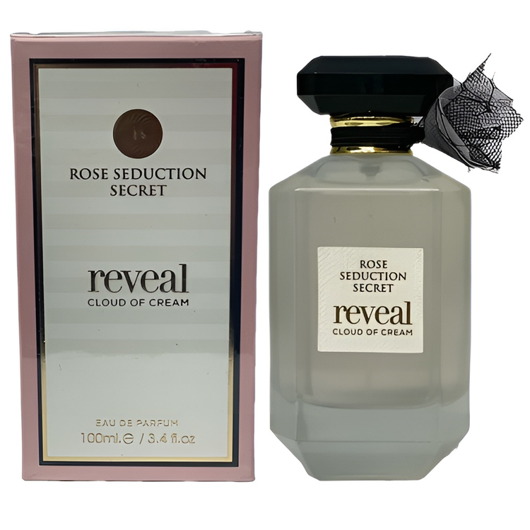 ادکلن رز سداکشن سکرت رویال کلود آف کرم فراگرنس ورد زنانه ۱۰۰ میلیلیتر با رایحه شرقی وانیلی و طبع گرم